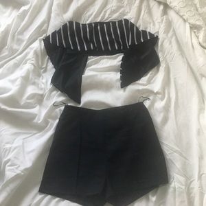 Two Piece shorts and croptop!